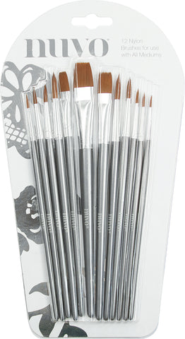 Nuvo Paint Brushes 12pk