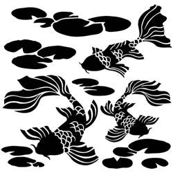 The Crafter's Workshop Template Koi Pond 12inx12in
