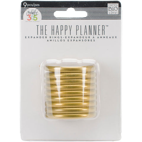 Create 365 Happy Planner Planner Expander Rings Gold