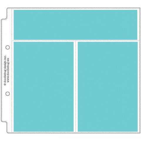 Doodlebug Photo Recipe Card Protectors Vertical 8inx8in