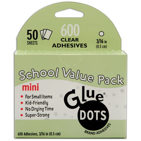 Glue Dots School Value Pack 3/16in Mini Dots