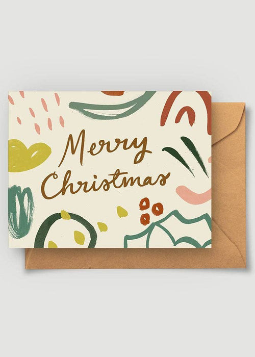 Abstract Merry Christmas Card