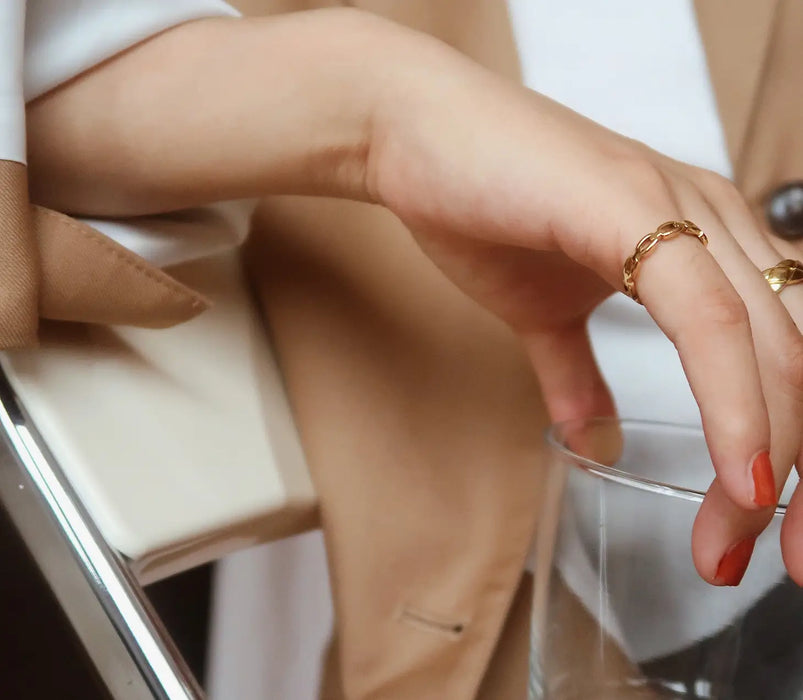Gold Filled Chain Ring