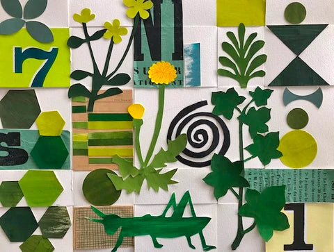 nature pattern collage by denise fiedler