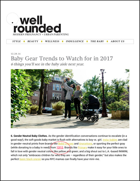 2017 Baby Trends on Well Rounded NY