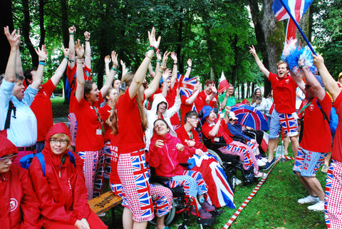 Team GB British celebration with pyjamas!