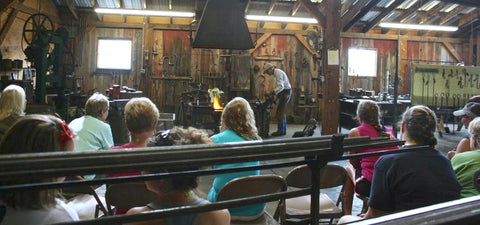 visitors can see the forging process from raw material to finished product. 