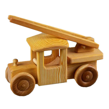large wooden fire engine