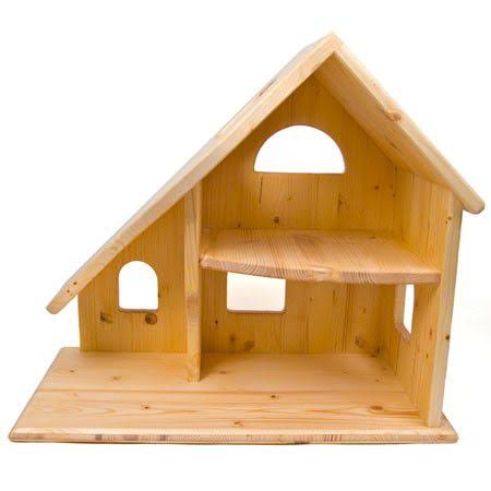 small wooden dolls house