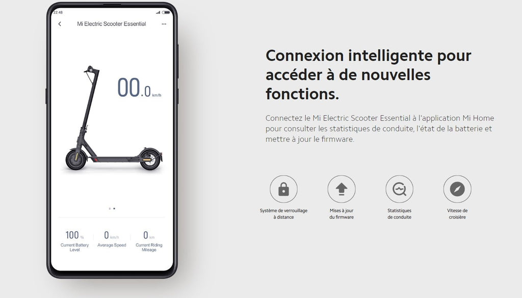 application xiaomi trottinette électrique mi home