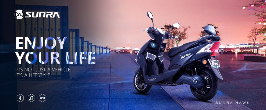 scooter electrique sunra hawk banniere