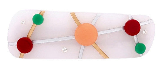 Carnival Automatic Barrette With Stones 2054