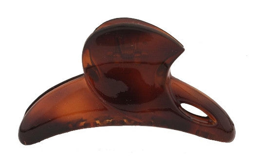 French Tortoise Shell Fan Top Hair Claw 357