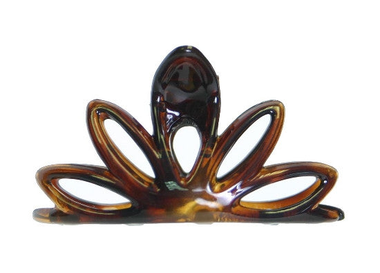 Covered Daisy Hair Claw Tortoise Shell 685