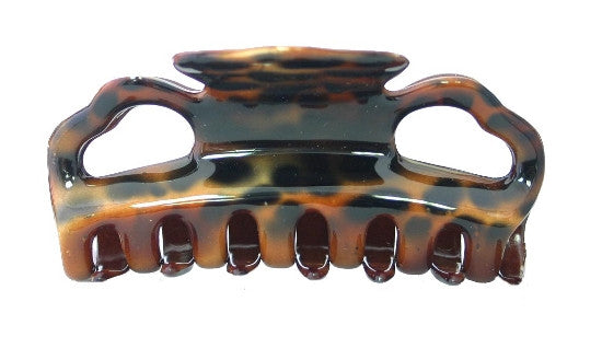 Flat Teeth Hair Claw Animal Print 7480