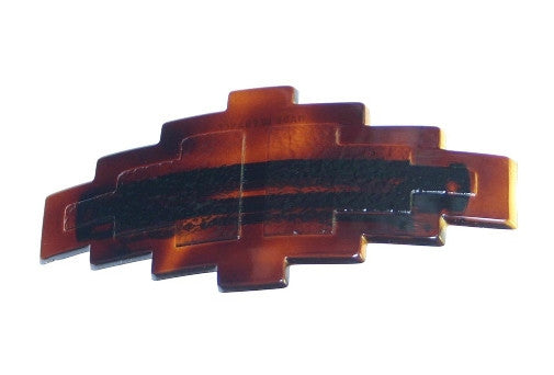 Multi Tier Tortoise Shell Barrette 830