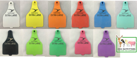 Duflex tag colors sold by CCK Outfitters