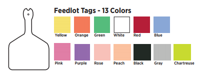 Z Tags feedlot colors