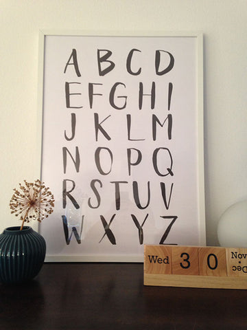 spoon abc poster at home