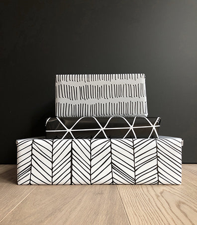 geschenkpapier schwarz weiß wrapping paper design style black white