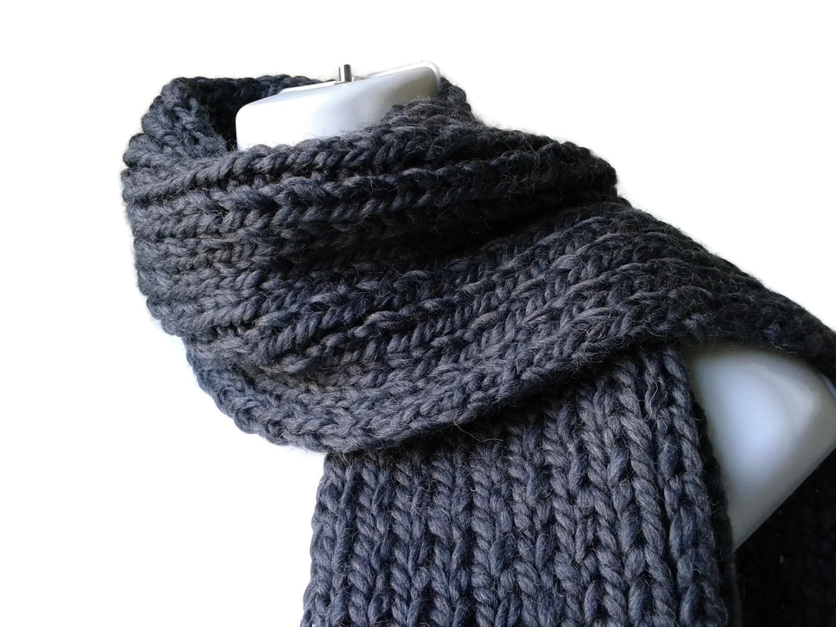 hand knitted scarf