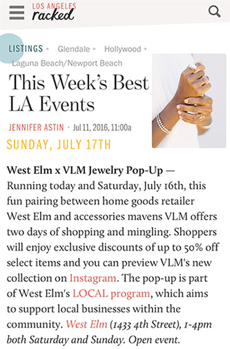 VLM California Modern LA Jewelry Designer