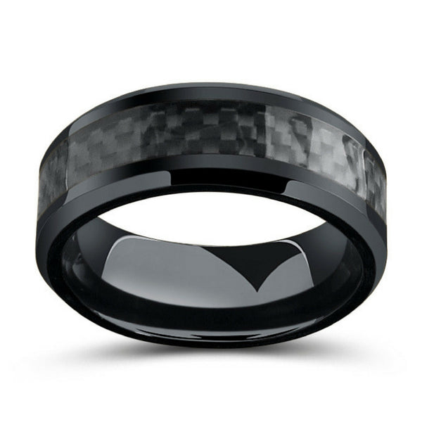 8mm Mens Black Tungsten Or Titanium Wedding Band Made Out Of Black Carbon Fiber With Polished Beveled Edges 3 Grande ?v=1485775952