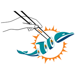Dolphins Funny Parody Logo