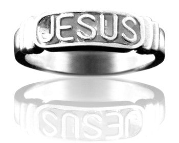 jesus ring sterling silver