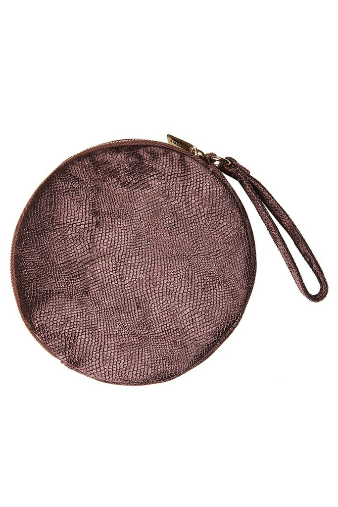 Lavaux Round Pouch - Chocolate