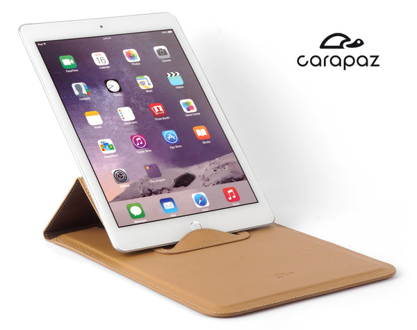 Leather case iPad Air Mini pocket-style pouch stand function - Carapaz Siena