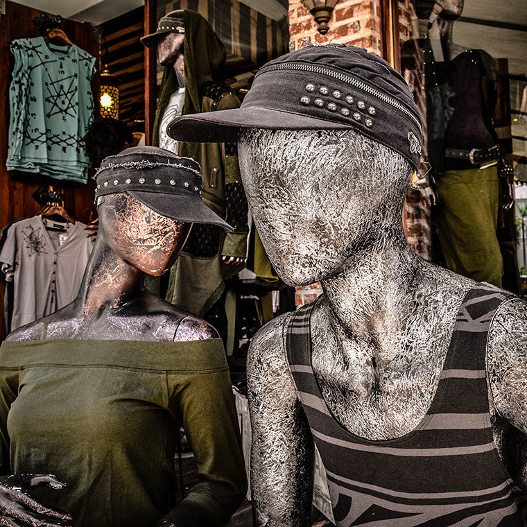 Playa Del Carmen Store Mannequins Sitting Outside