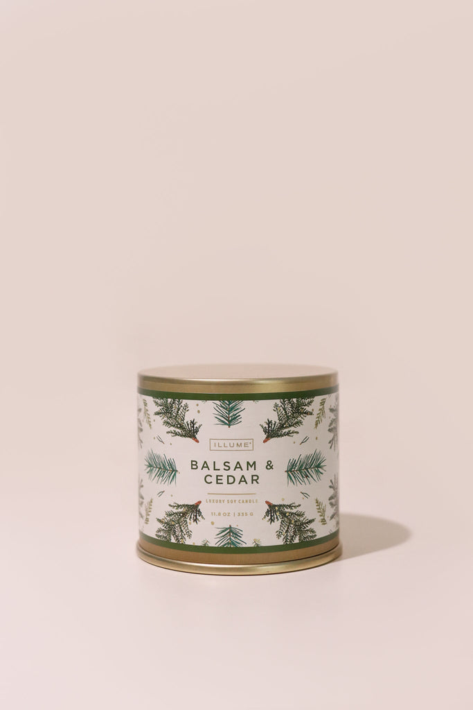 Balsam + Cedar Large Tin Candle - Heyday