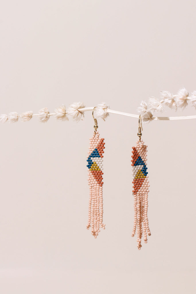 Blush, Rust + Peacock Petite Earrings - Heyday