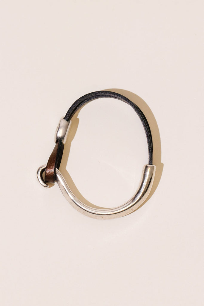 Bronze Hammered Round Cuff Bracelet - Heyday