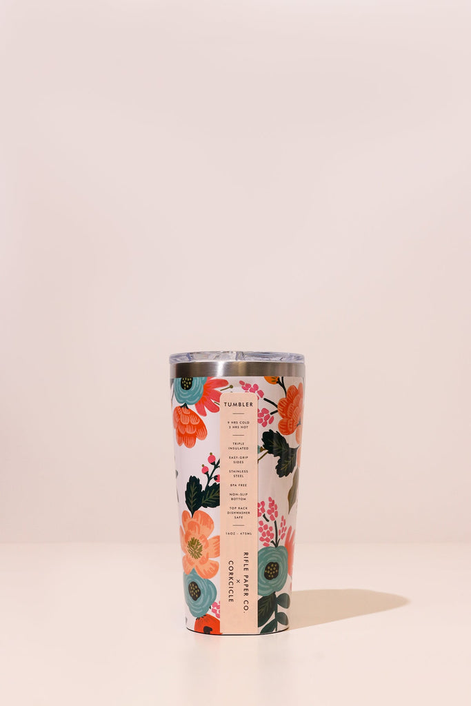 Cream Lively Floral Tumbler - Heyday