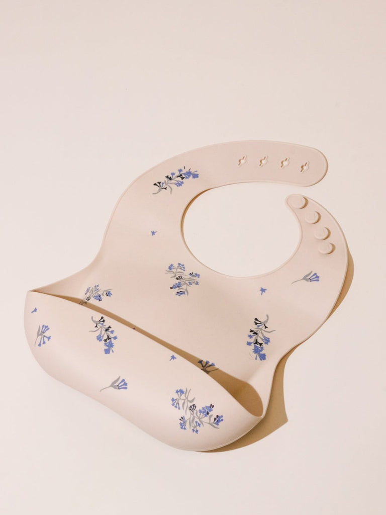 Lilac Flowers Silicone Bib - Heyday