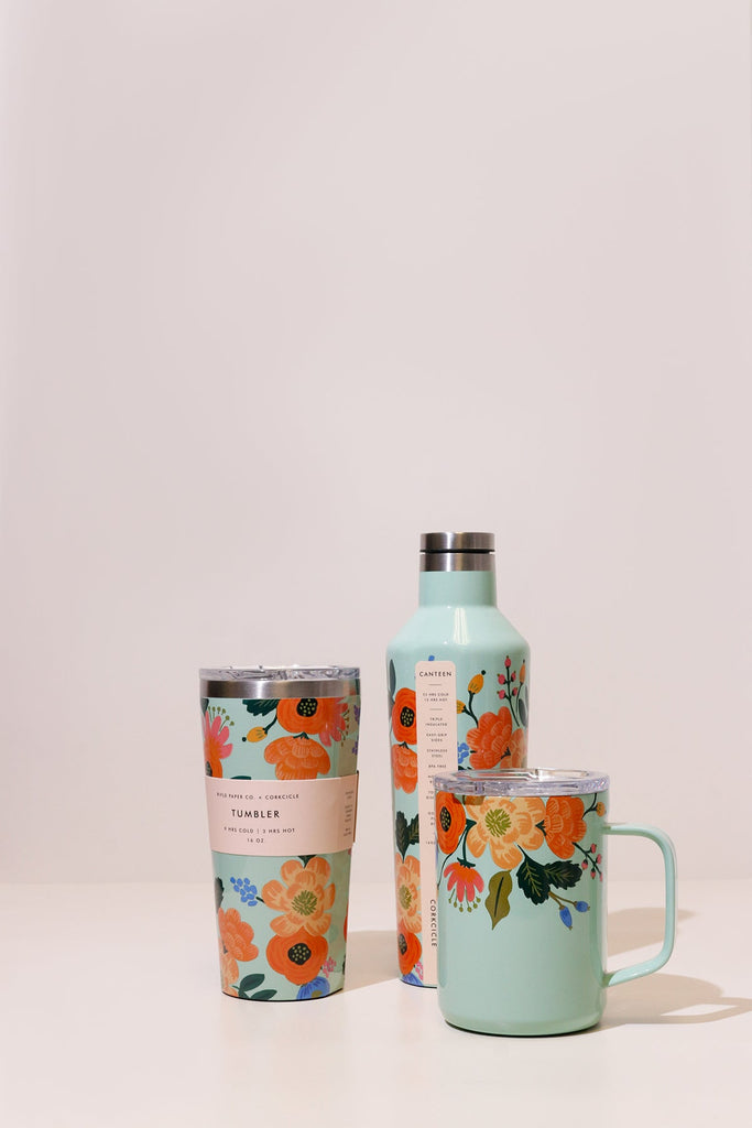 Mint Lively Floral Canteen - Heyday