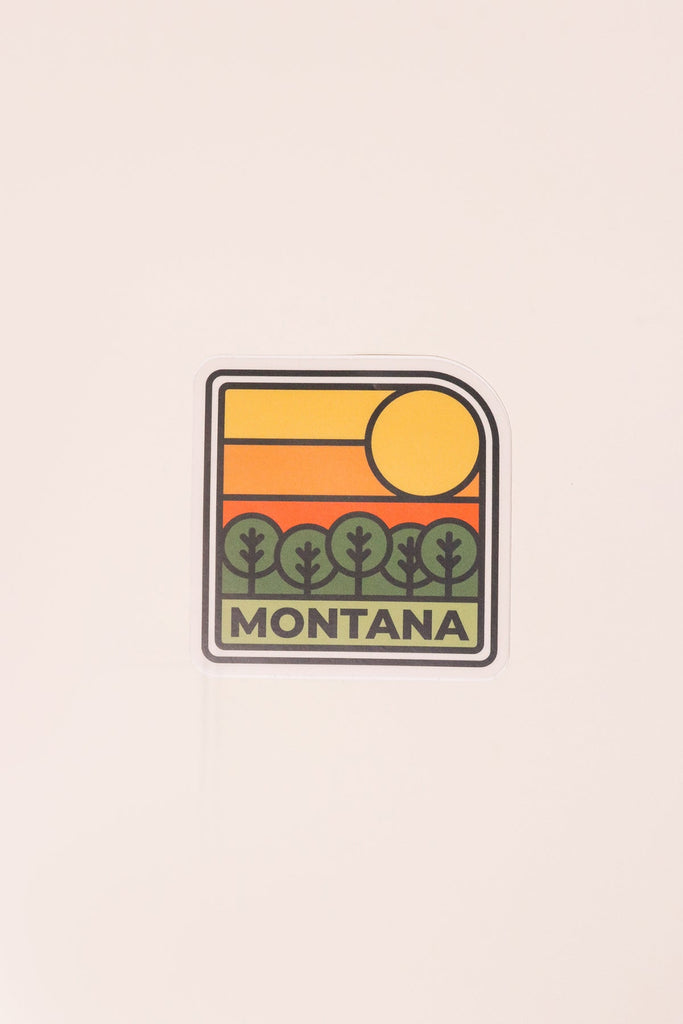 Montana Tree Sunset Sticker - Heyday