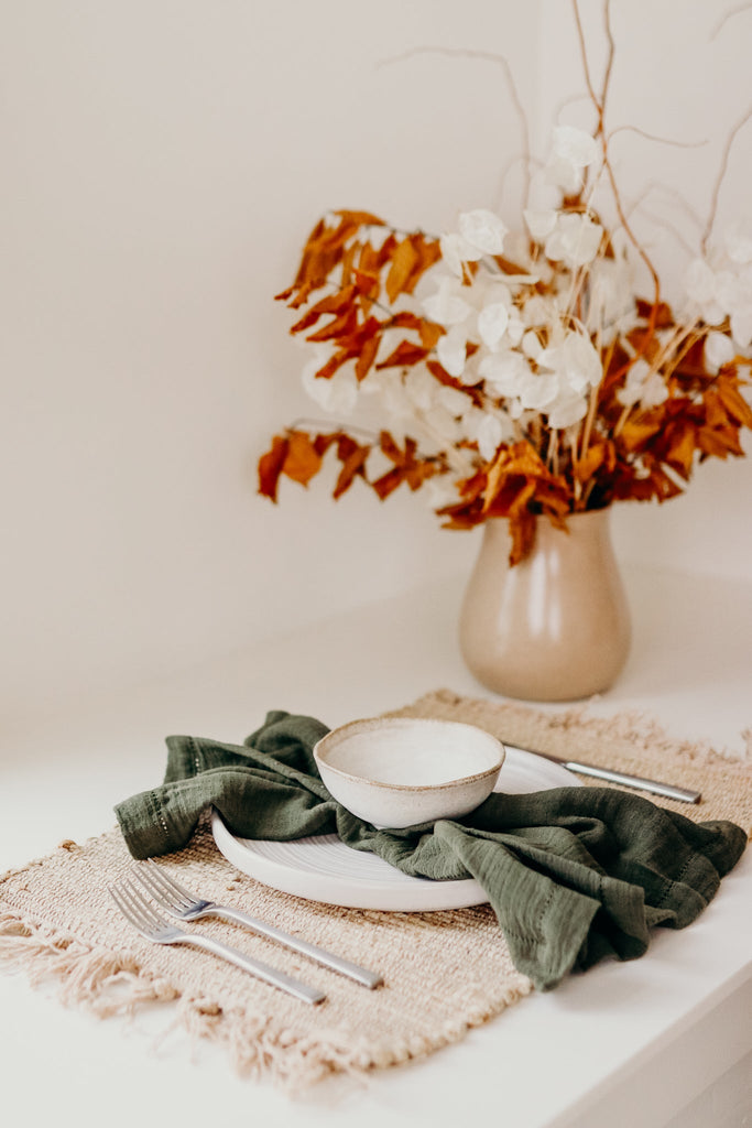 Olive Gauze Napkin Set - Heyday