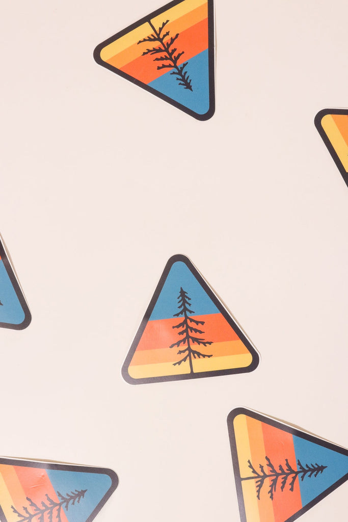 Rainbow Triangle Tree Sticker - Heyday