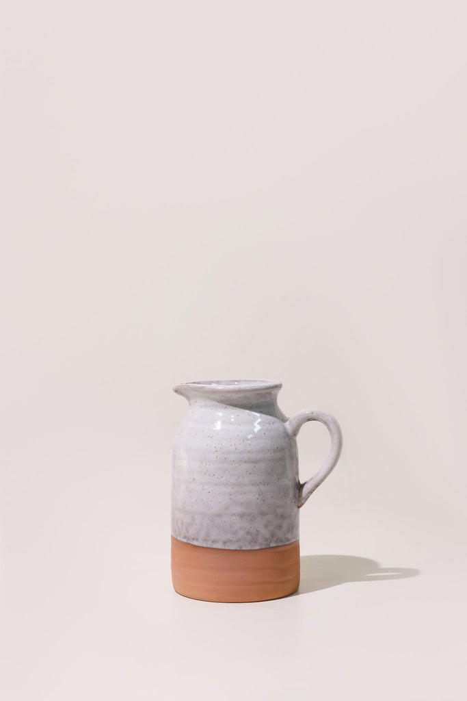 White + Terracotta Rustic Pitcher - Heyday