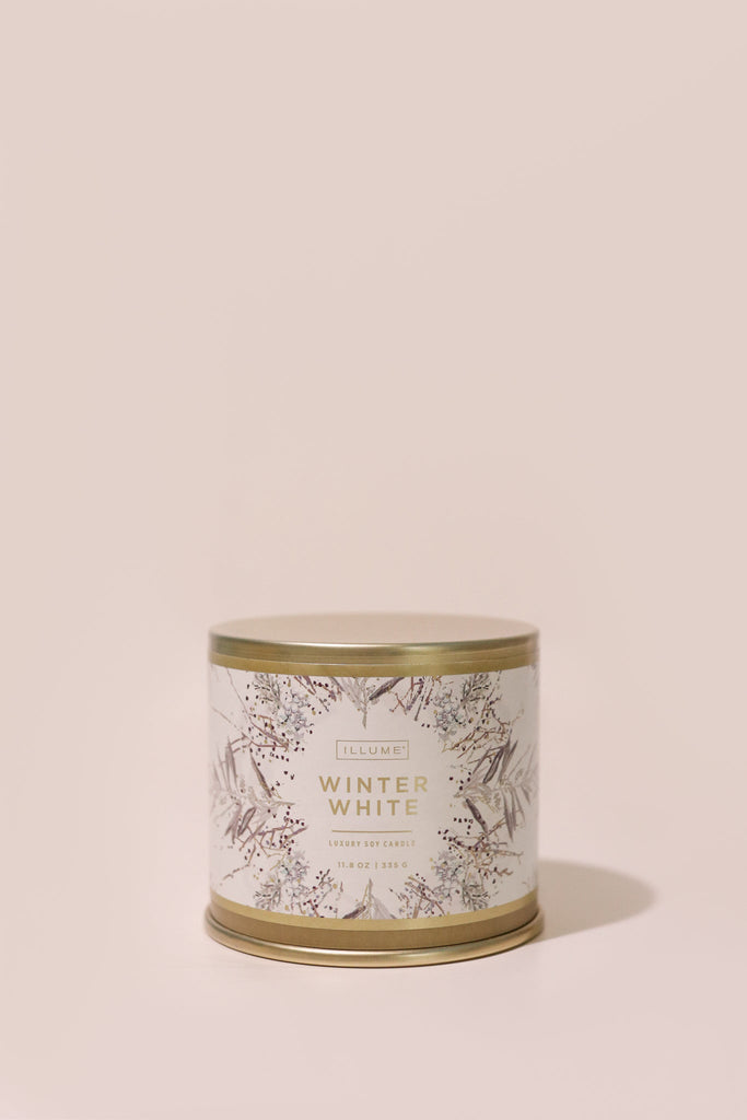 Winter White Large Tin Candle - Heyday