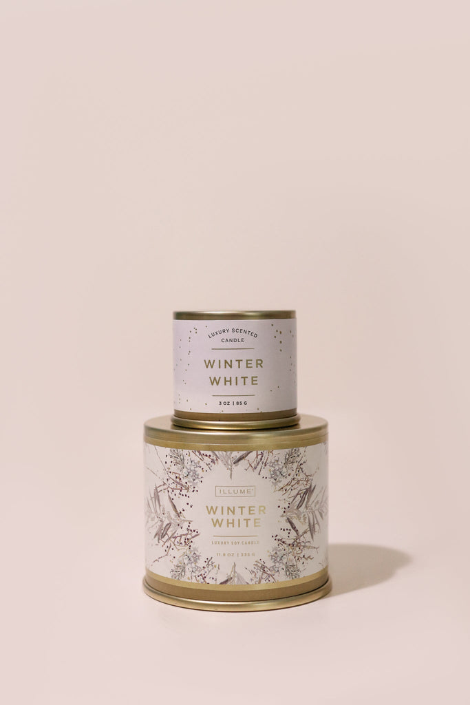 Winter White Large Tin Candle - Heyday