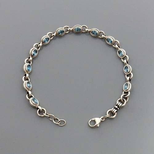 silver link bracelets