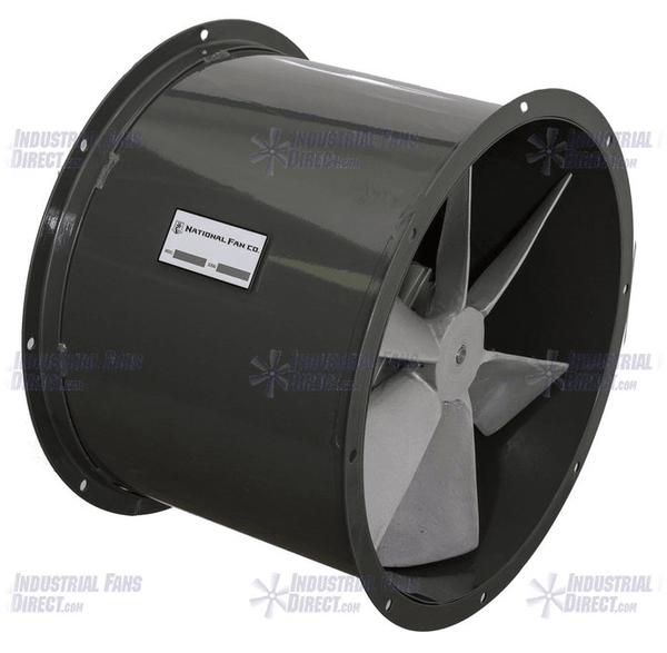 Airflo Tube Axial Duct Fan 24 Inch 7425 Cfm 3 Phase Direct Drive Nd24 Industrial Fans Direct