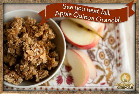 Michele's Apple Quinoa Granola place setting