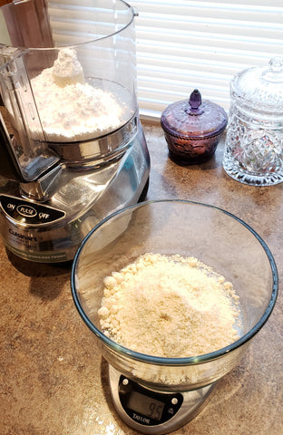 Cooking With Candy: Andes Chocolate Mint Macarons - Put Powdered Sugar and Almond Flour into Food Processor