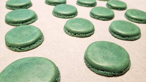 Cooking With Candy: Andes Chocolate Mint Macarons - Baked Macaron Shells