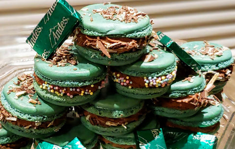 Cooking With Candy: Andes Chocolate Mint Macarons